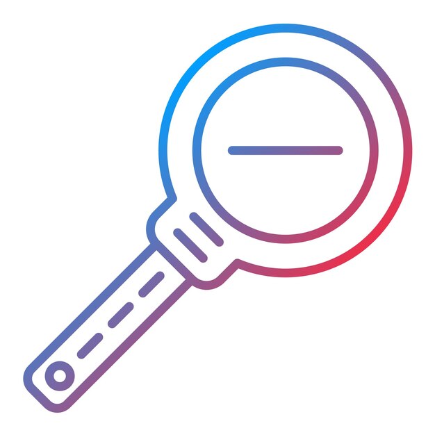 La imagen vectorial del icono de zoom se puede utilizar para las herramientas