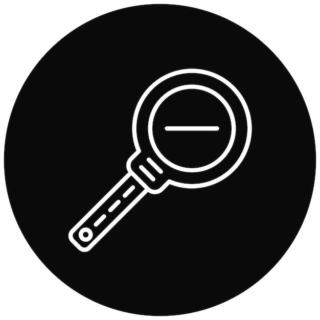 La imagen vectorial del icono de zoom se puede utilizar para las herramientas