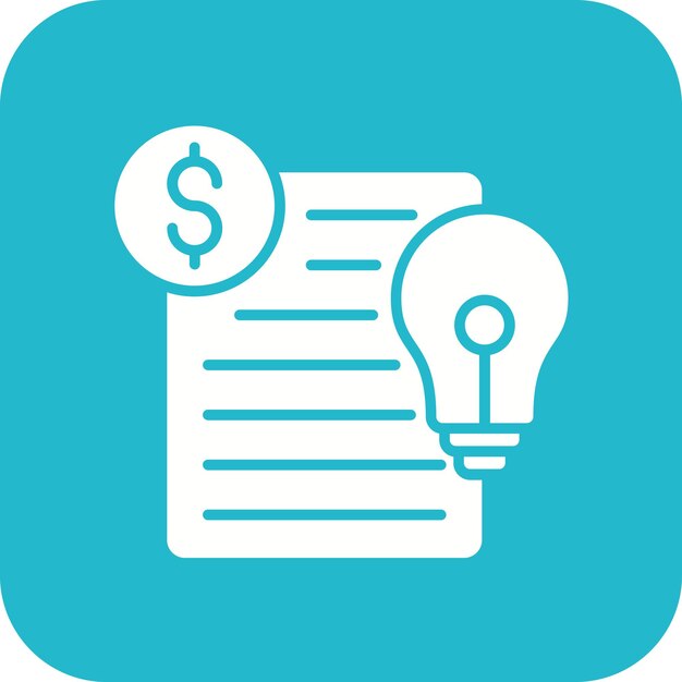 Imagen vectorial de íconos de activos intangibles Puede utilizarse para las finanzas