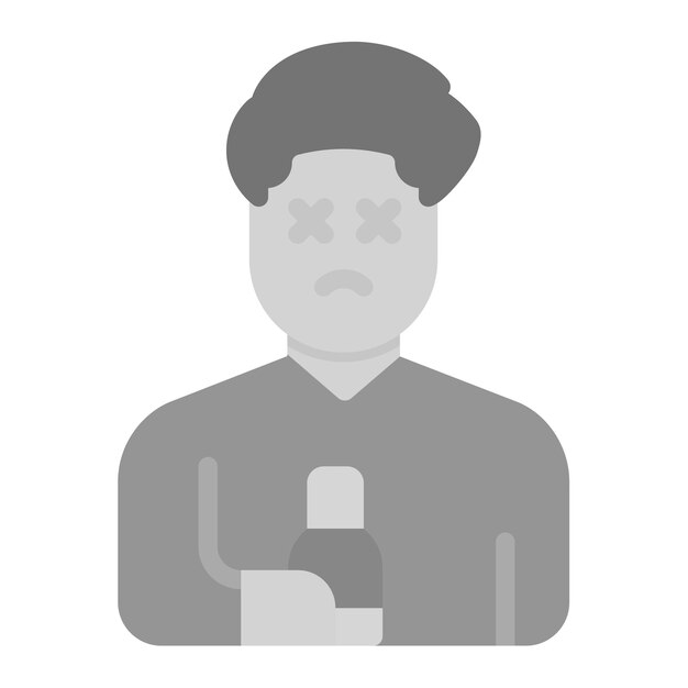 Imagen vectorial de íconos alcohólicos Puede usarse para personas sin hogar