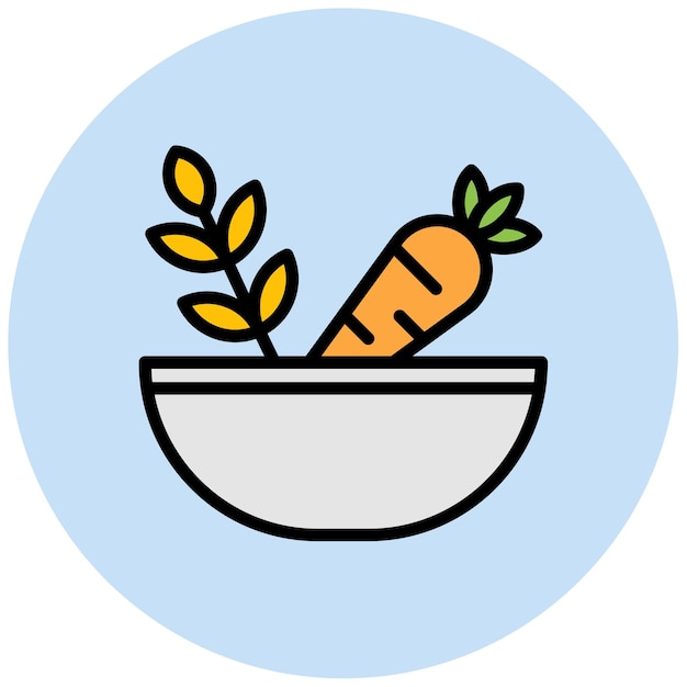 Imagen vectorial de íconos de alimentos naturales Puede utilizarse para la nutrición