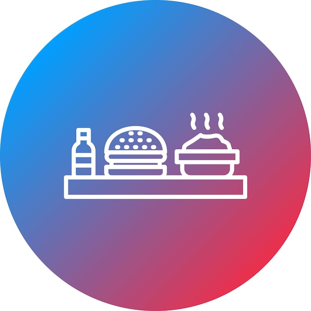 Imagen vectorial de íconos de alimentos Puede utilizarse para catering