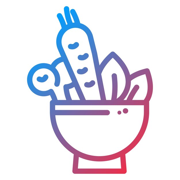 Imagen vectorial de iconos de alimentos saludables Se puede usar para estilos de vida