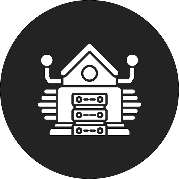 Imagen vectorial de iconos de almacenamiento de datos de marketing Se puede utilizar para la agencia de medios