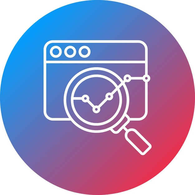 Imagen vectorial de íconos de análisis de datos Puede utilizarse para la gestión empresarial