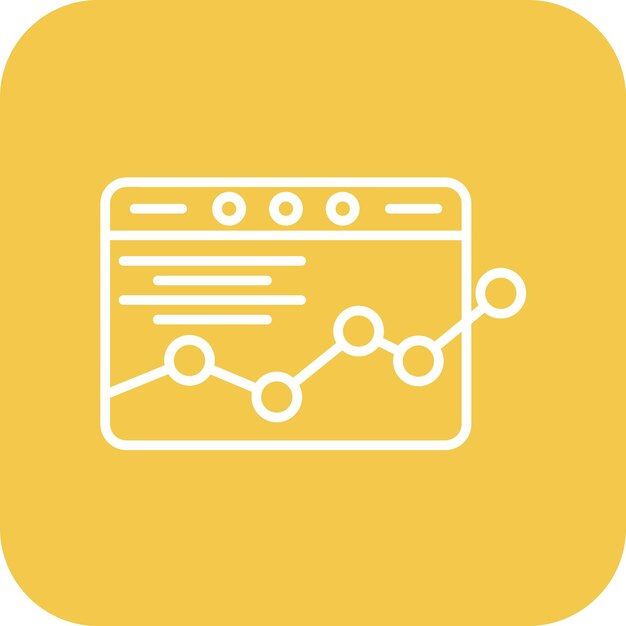 Imagen vectorial de íconos de análisis web Se puede usar para UX e UI
