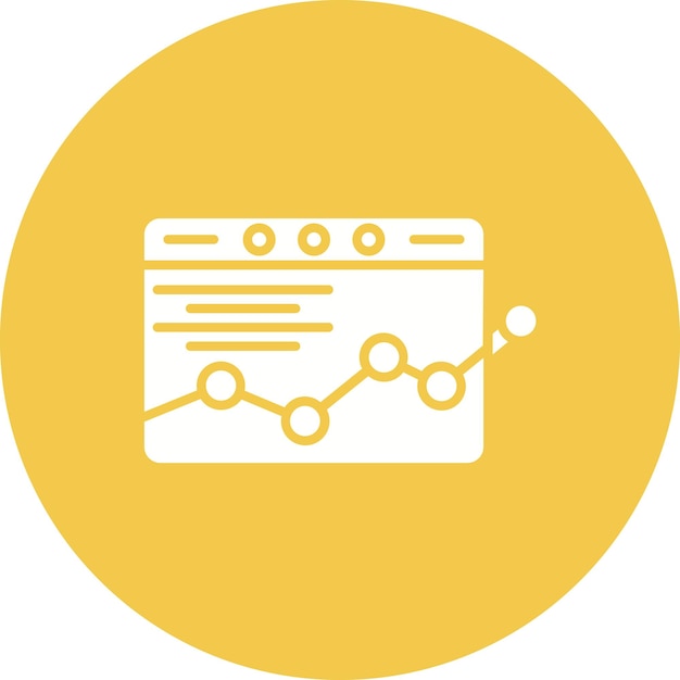 Imagen vectorial de íconos de análisis web Se puede usar para UX e UI