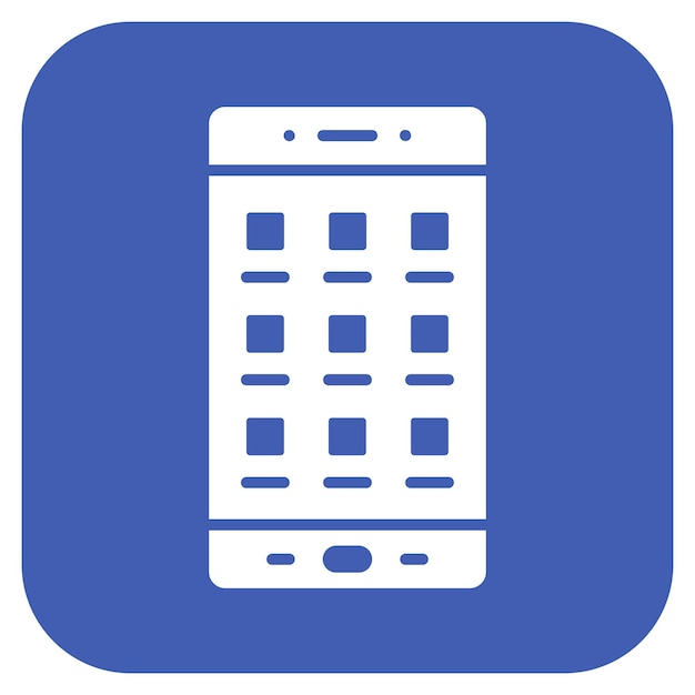 Imagen vectorial de íconos de aplicaciones móviles Se puede utilizar para la tecnología de marketing