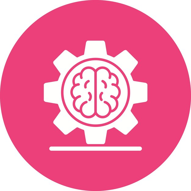 Imagen vectorial de íconos de aprendizaje automático Puede utilizarse para el análisis de datos