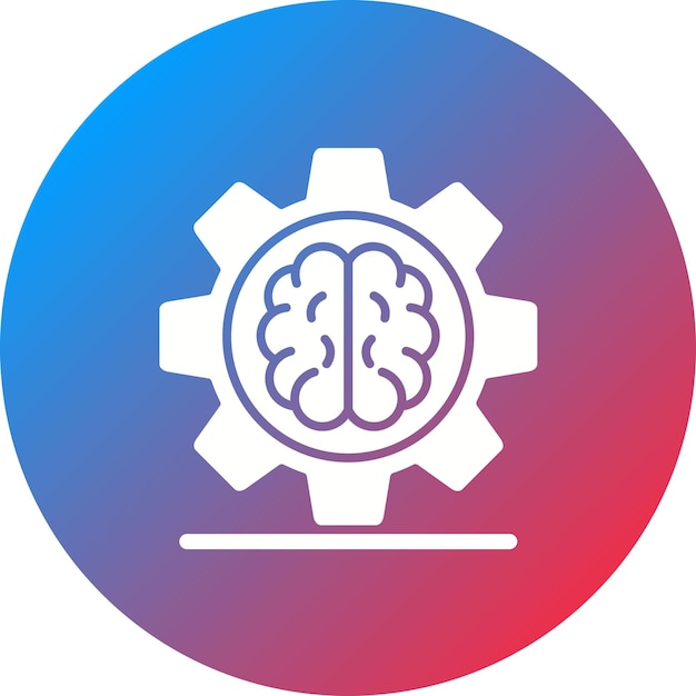 Imagen vectorial de íconos de aprendizaje automático Puede utilizarse para el análisis de datos