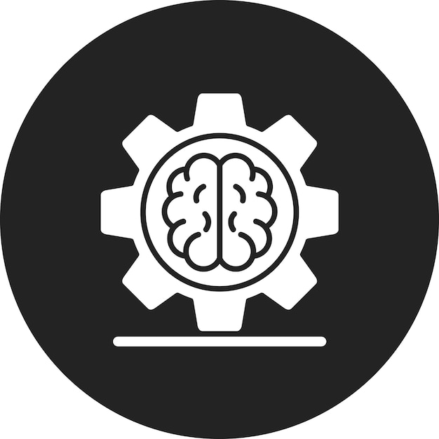 Imagen vectorial de íconos de aprendizaje automático Puede utilizarse para el análisis de datos