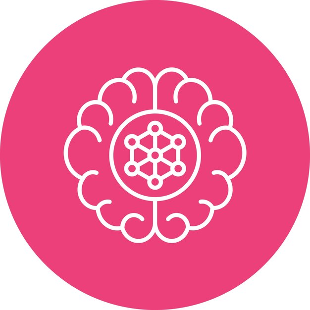 Imagen vectorial de íconos de aprendizaje automático Puede utilizarse para Big Data