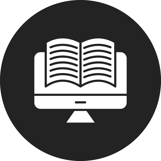 Imagen vectorial de íconos de aprendizaje en línea Se puede utilizar para el aprendizaje