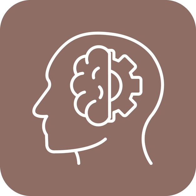 Imagen vectorial de íconos de aprendizaje profundo Se puede utilizar para el análisis de datos