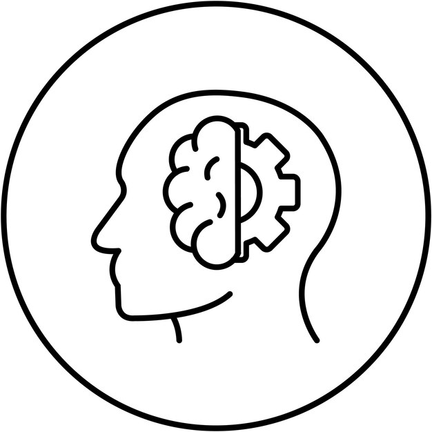 Imagen vectorial de íconos de aprendizaje profundo Se puede utilizar para el análisis de datos