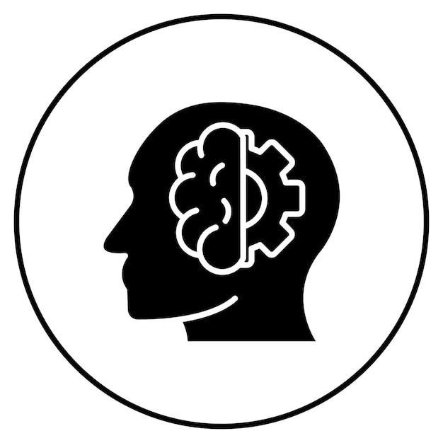 Imagen vectorial de íconos de aprendizaje profundo Se puede utilizar para el análisis de datos