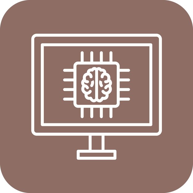 Vector la imagen vectorial de íconos de aprendizaje profundo se puede utilizar para la inteligencia artificial