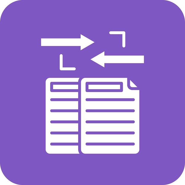 Imagen vectorial de íconos de archivos de intercambio Se puede utilizar para el marketing en línea