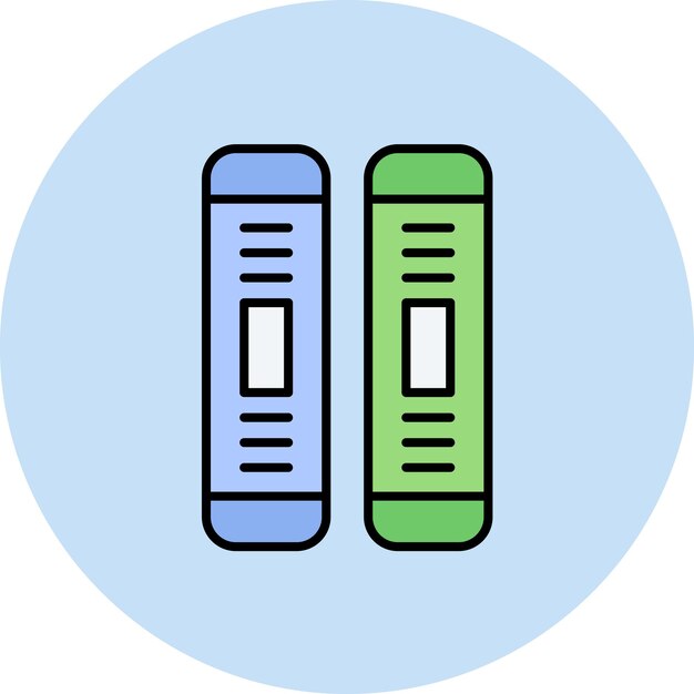 Imagen vectorial de íconos de archivos Se puede utilizar para la biblioteca