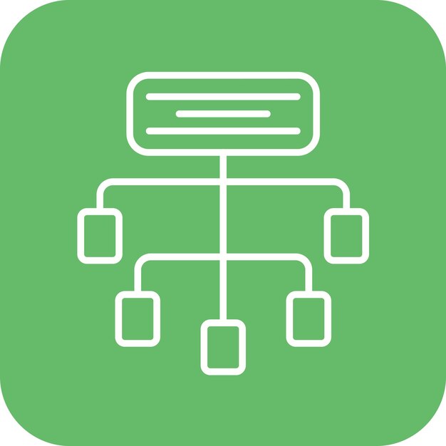 Imagen vectorial de íconos de arquitectura de información Se puede utilizar para UX e UI