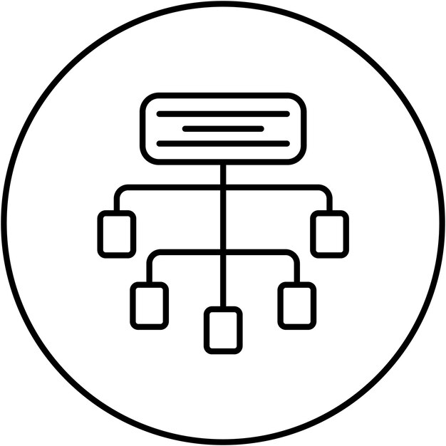 Imagen vectorial de íconos de arquitectura de información Se puede utilizar para UX e UI