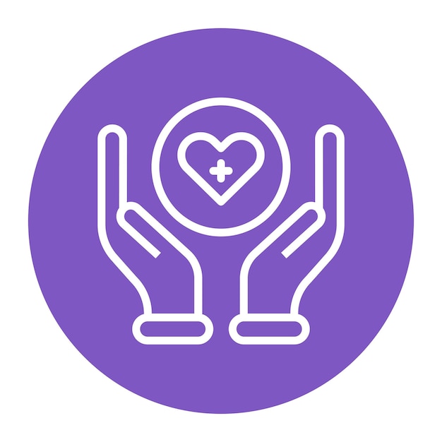 Imagen vectorial de iconos de atención médica básica Se puede utilizar para los servicios domésticos