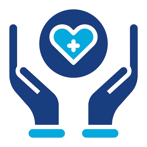 Imagen vectorial de iconos de atención médica básica Se puede utilizar para los servicios domésticos