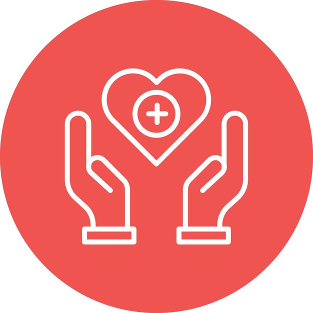 Imagen vectorial de iconos de atención médica Puede usarse para la economía Gig