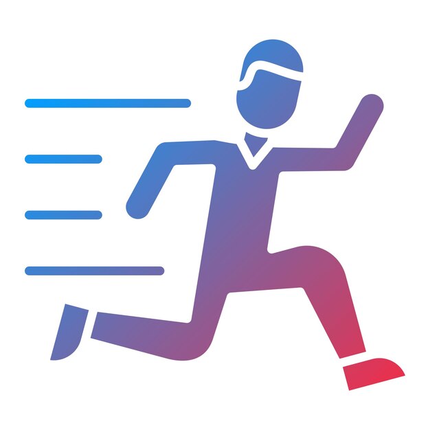 Imagen vectorial de íconos de atletismo Se puede usar para los Juegos Olímpicos