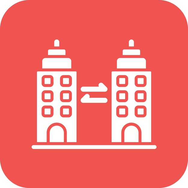 Imagen vectorial de íconos B2B Se puede utilizar para Digital Nomad