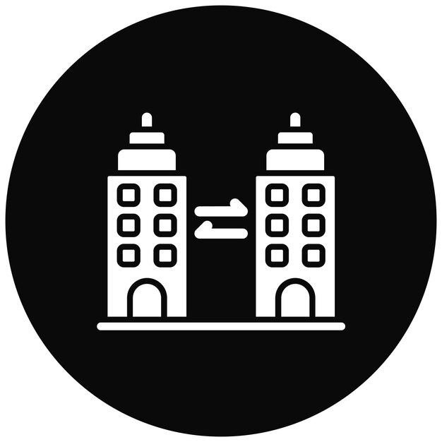 Imagen vectorial de íconos B2B Se puede utilizar para Digital Nomad
