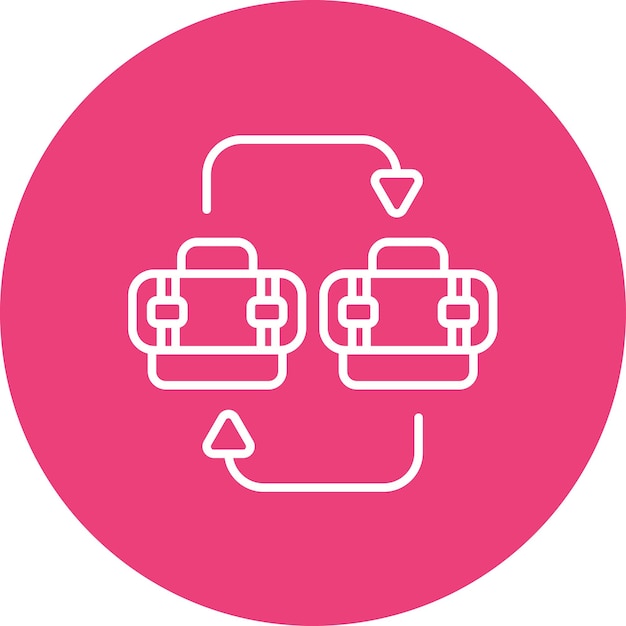 Imagen vectorial de íconos B2B Se puede utilizar para ventas