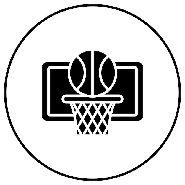 Imagen vectorial de íconos de baloncesto Se puede usar para los Juegos Olímpicos