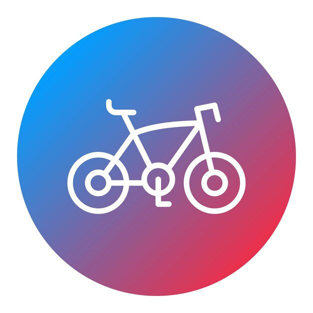 Imagen vectorial de iconos de bicicletas Se puede usar para diversión al aire libre