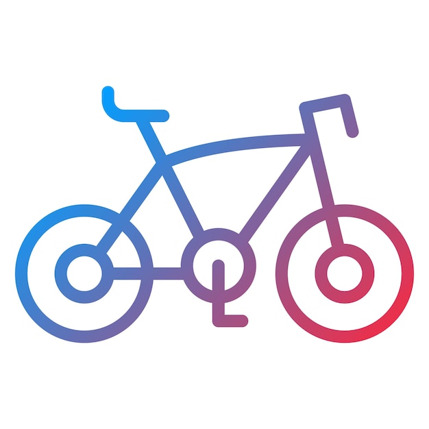 Imagen vectorial de iconos de bicicletas Se puede usar para diversión al aire libre