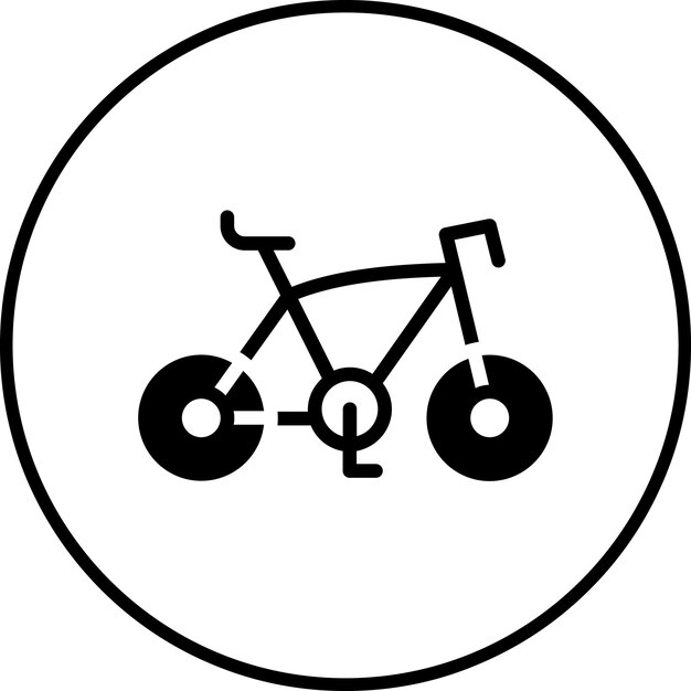 Imagen vectorial de iconos de bicicletas Se puede usar para diversión al aire libre