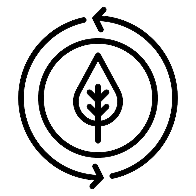 Imagen vectorial de íconos biodegradables Puede utilizarse para la cosmetología