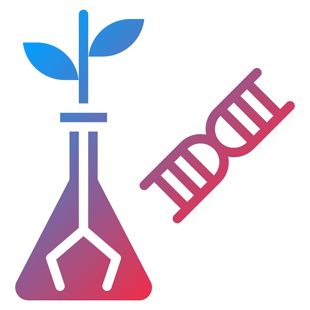 Imagen vectorial de íconos de biotecnología Puede utilizarse para la Disrupción Digital
