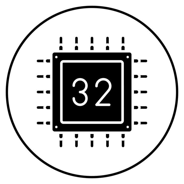 Vector imagen vectorial de íconos de bits puede usarse para ciencias de la computación