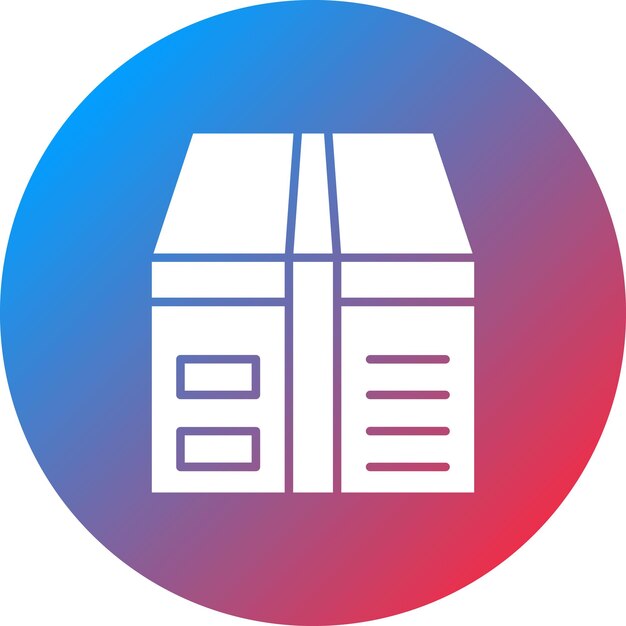 Imagen vectorial de iconos de cartón Se puede utilizar para compras y comercio electrónico