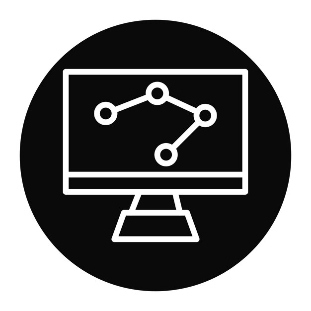 Imagen vectorial de íconos de ciencias de la computación Se puede usar para robótica