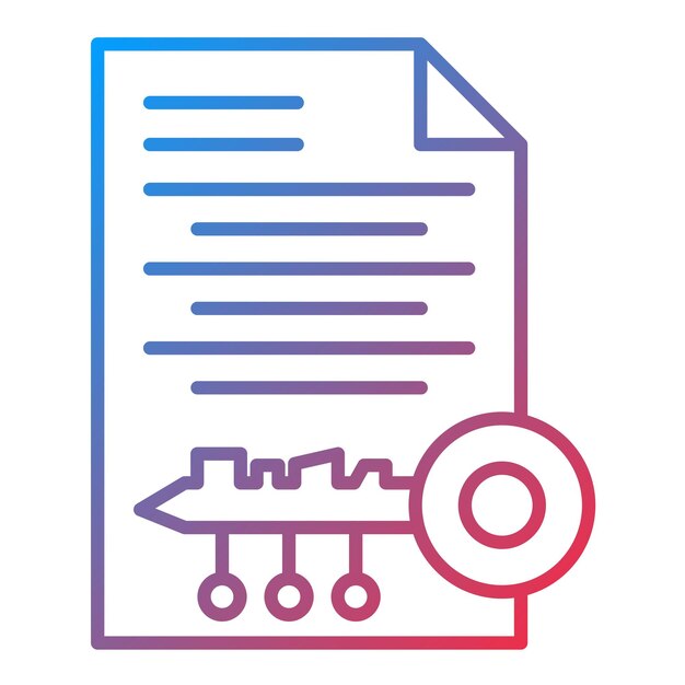 Imagen vectorial de iconos de claves asimétricas Puede utilizarse para Fintech