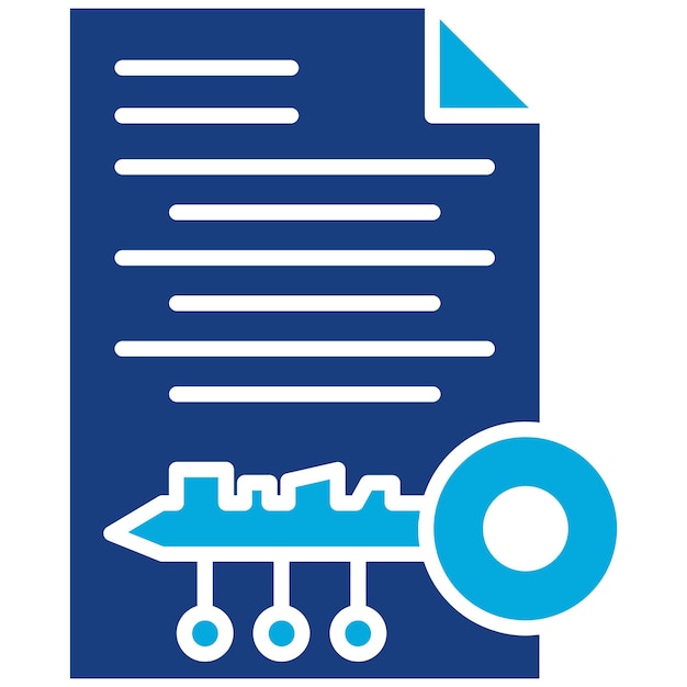 Imagen vectorial de iconos de claves asimétricas Puede utilizarse para Fintech