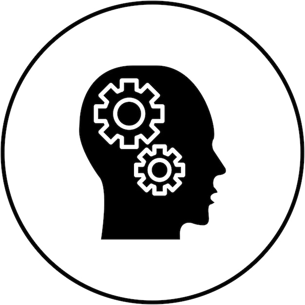 Imagen vectorial de íconos cognitivos Puede utilizarse para las habilidades para la vida