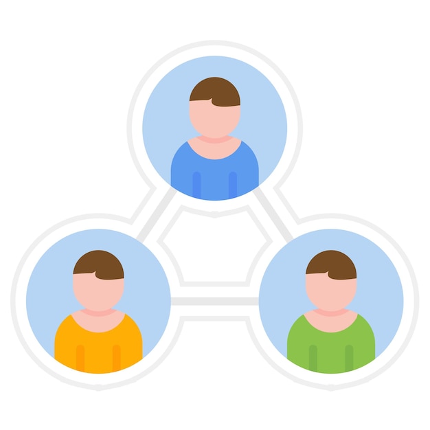 Imagen vectorial de iconos de colegas Se puede utilizar para personas de negocios