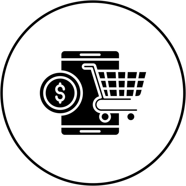 Imagen vectorial de íconos de comercio electrónico Se puede utilizar para el comercio electrónico de moda