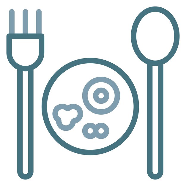 Imagen vectorial de íconos de comida Se puede usar para Tribus Urbanas