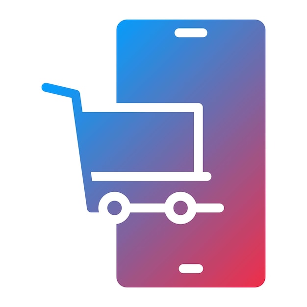 Imagen vectorial de iconos de compras en línea Se puede usar para Generation Gap