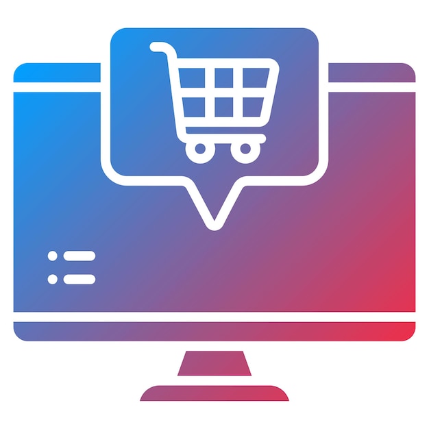 Imagen vectorial de íconos de compras en línea Se puede utilizar para el envío