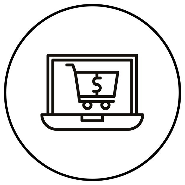 Imagen vectorial de íconos de compras personales Se puede utilizar para Gig Economy